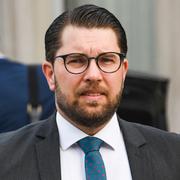 Jimmie Åkesson/Bild från demonstrationen I Göteborg