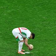 Senegals målvakt Edouard Osoque Mendy räddade Marockos straff som slogs av Brahim Abdelkader Díaz.