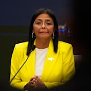 Arkivbild på Delcy Rodríguez.