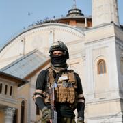 Talibansoldat i Kabul.