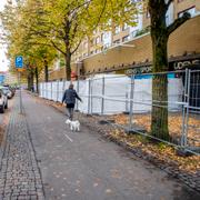 En vecka efter explosionen var området kring huset fortfarande avspärrat.