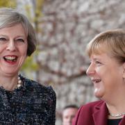 Storbritanniens premiärminister Theresa May och Tysklands förbundskansler Angela Merkel (arkivbild).