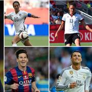 Zlatan, Carli Lloyd, Aya Miyama, Celia Sasic, Messi, Ronaldo och Neymar.