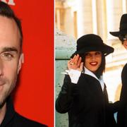 Joseph Fiennes, Michael Jackson intill Lisa Marie Presley.