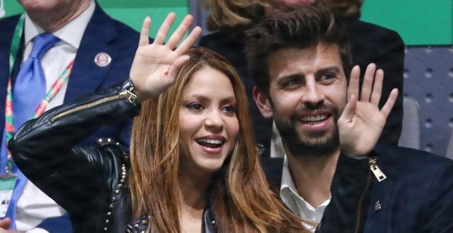Shakira tillsammans med ex-pojkvännen Gerard Piqué som var anledningen till att hon bodde i Spanien under en period. SERGIO PEREZ / REUTERS