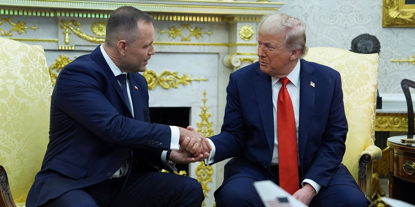 Nawrocki och Trump.