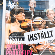 Affischer för inställda konserter/Studentflak.