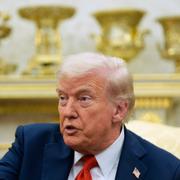 Trump i Vita huset på torsdagen. 