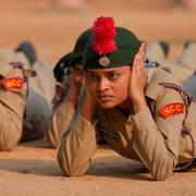 Övning för en möjlig attack i Indien 7 maj.