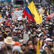 Demonstration i Bogota, 15 maj 2021.