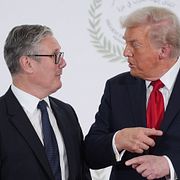 Keir Starmer och Donald Trump när de träffades i oktober 2025.