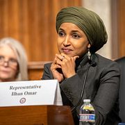 Arkivbild på Ilhan Omar.