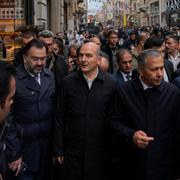 Suleyman Soylu på gågatan Istiklal i Istanbul. 