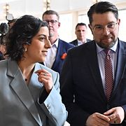 Simona Mohamsson och Jimmie Åkesson.