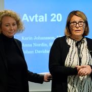 Svensk Handels förhandlingschef Anna Nordin och Svensk handels vd Karin Johansson