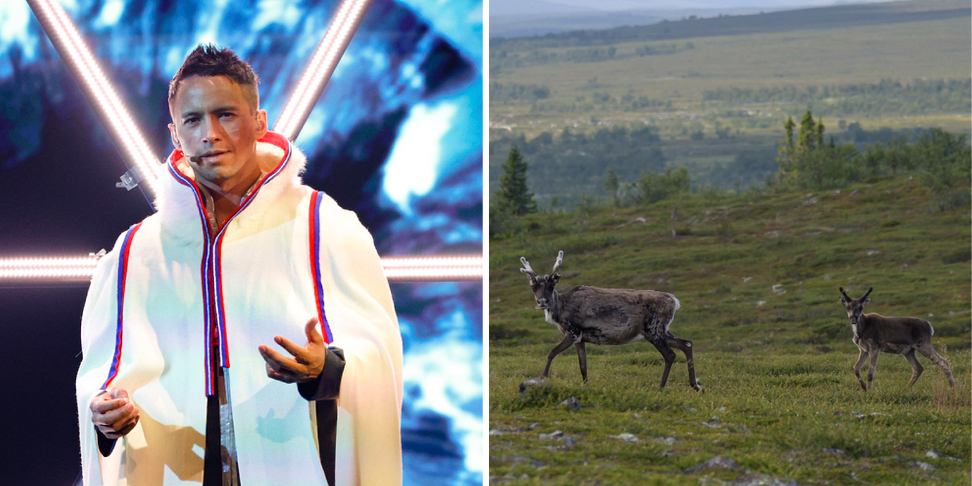 Jon Henrik Fjällgren är både artist och renskötare, han har ställt upp i Melodifestivalen flera gånger.