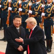 Trump och Xi. Arkivbild.