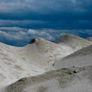 Broken-down spodumene minerals, which contain lithium, an indispensable ingredient in electric car batteries that is in short supply, at a mine outside La Corne, Quebec, Aug. 30, 2022.