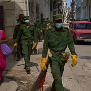 Kubanska soldater i Havanna.