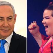 Benjamin Netanyahu och Netta.