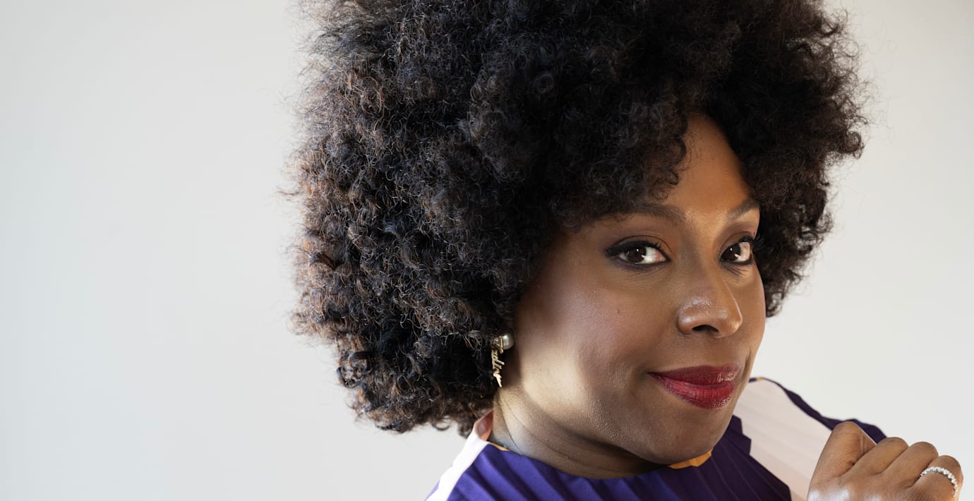 Chimamanda Ngozi Adichie, fotograferad på Bokmässan i Göteborg.