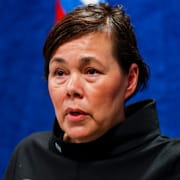 Vivian Motzfeldt, Grönlands utrikesminister. 