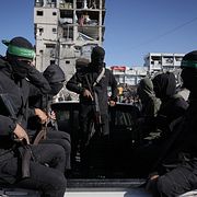 Hamassoldater i Gaza. Bilden är tagen i december 2025.