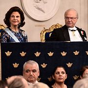 Drottningen och kungen den 20 december.