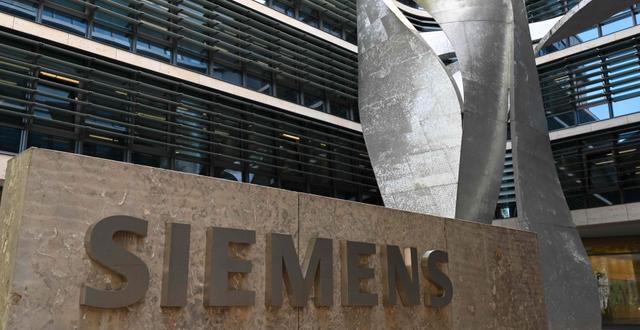 Siemens huvudkontor i München. Arkivbild. CHRISTOF STACHE / AFP