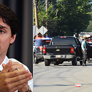 Justin Trudeau/Räddningstjänst på väg mot  Fredericton