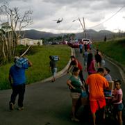 Arkivbild: Morovis, Puerto Rico, efter orkanen Maria i oktober 2017. 