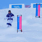 Finlands Akseli Ahvenainen till höger och Sveriges Walter Wallberg.
