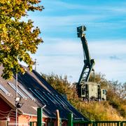 Mobil radarstation på Amager vid Öresund.