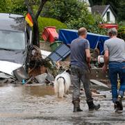 Översvämningar i Hagen i Tyskland 