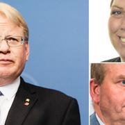 Peter Hultqvist (S), Christina Örnebjär (L), Eskil Erlandsson (C).