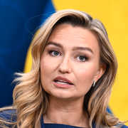 Utrikesminister Maria Malmer Stenergard och KD-ledaren Ebba Busch. 
