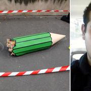 Konstinstallation efter attackerna mot Charlie Hebdo och Omar Mateen.