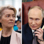 Donald Trump, Ursula von der Leyen, Vladimir Putin