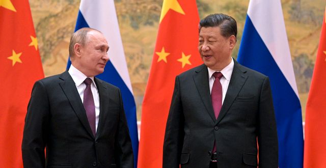 Putin och Xi, februari 2022 Alexei Druzhinin / AP