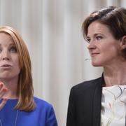 C-ledaren Annie Lööf och M-ledaren Anna Kinberg Batra.