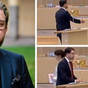 Fredrik Virtanen, Jimmie Åkesson och Åsa Romson.