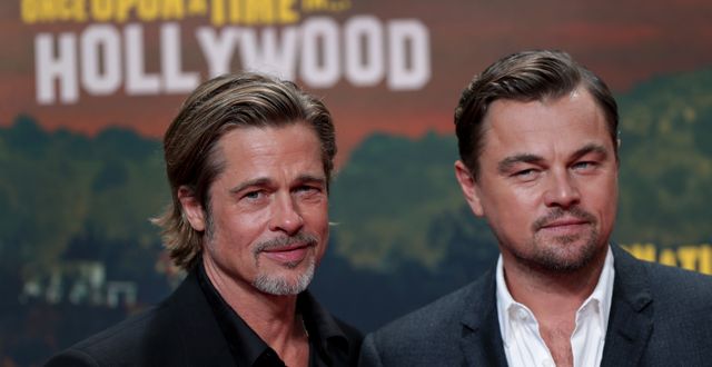 Brad Pitt och Leonardo DiCaprio. Michael Sohn / TT NYHETSBYRÅN