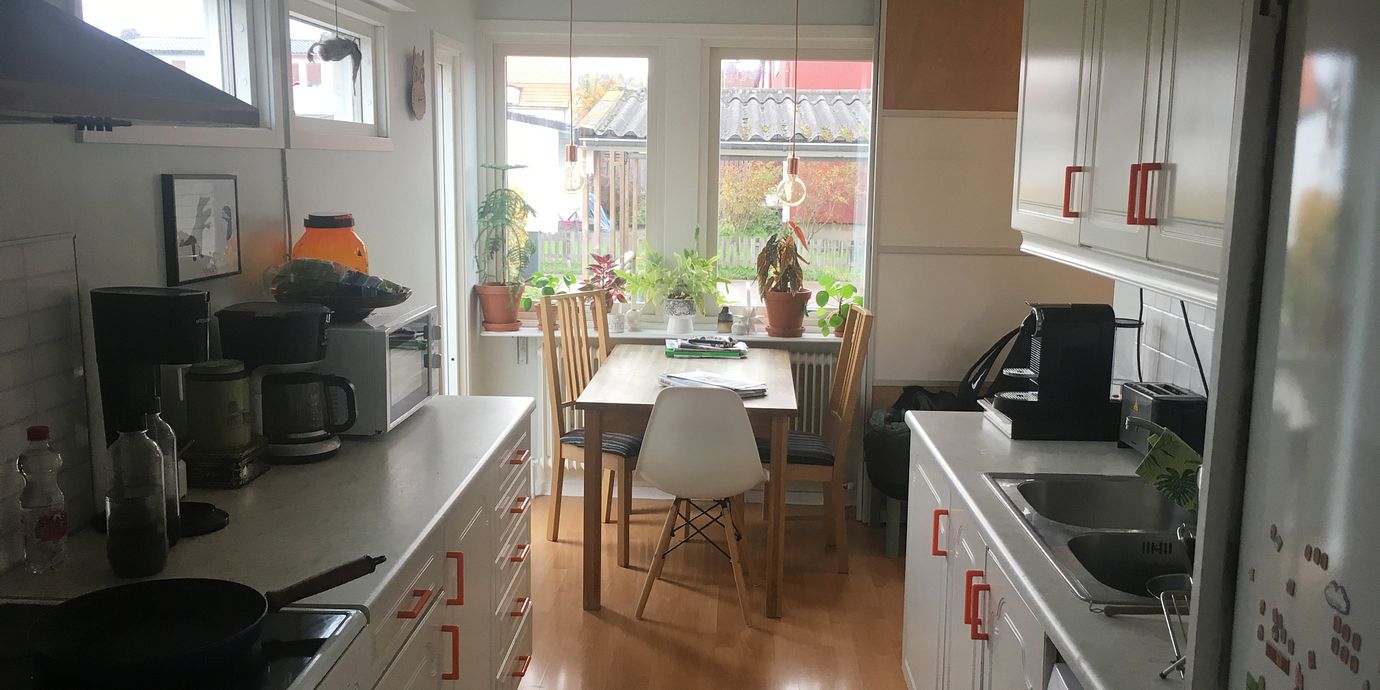 Familjens kök före renoveringen...