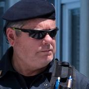 Albansk polis. Illustrationsbild. 