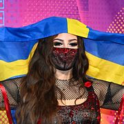 Felicia efter finalen.