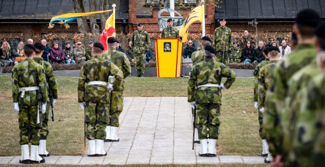 P7 Revingehed annordnade regementets dag 24 april. Johan Nilsson/TT