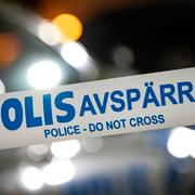 Polis och avspärrningar.