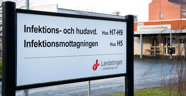 Infektionsmottagningen på Länssjukhuset Ryhov i Jönköping. Mikael Fritzon/TT