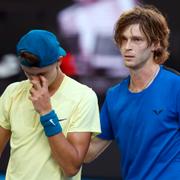 Holger Rune och segraren Andrev Rublev