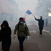 Bild från Strasbourg, 24 oktober.